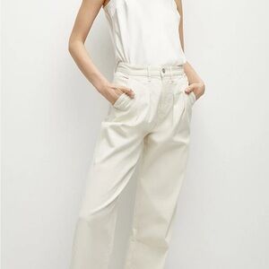 Veronica Beard Mia High Rise Wide Leg Denim